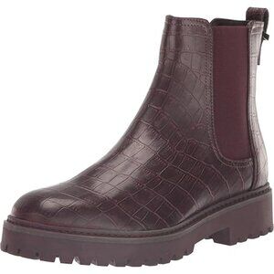 Kenneth Cole Reaction Women's Salt Lug Chelsea Boot Burgundy Size 9.5